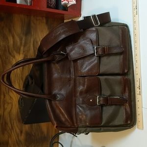 VINTAGE POLO RALPH LAUREN MESSENGER BAG.